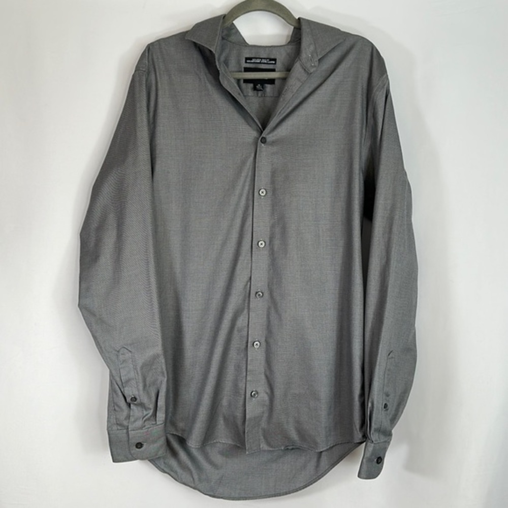 Awearness by Kenneth Cole Grey Non-Iron Slim Fit Dress Shirt